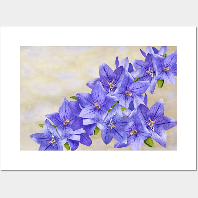 Bellflowers in Blue Wall Art by lauradyoung